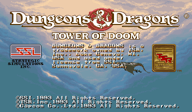 Dungeons & Dragons: Tower of Doom (Euro 940412)